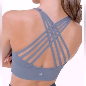 Lululemon Free To Be Moved Bra in Iron Blue